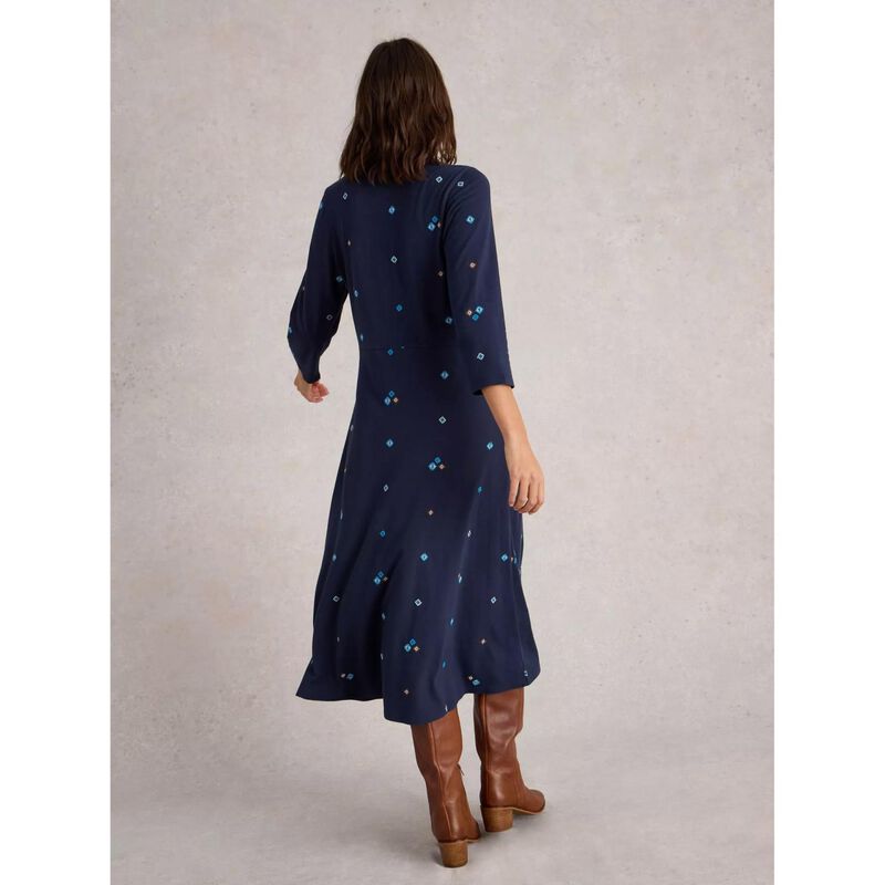 White Stuff Rua Embroidered Jersey Dress image number 1